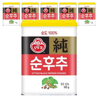 OTTOGI 不倒翁 胡椒粉, 100g, 6個