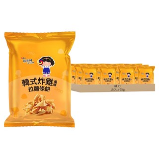 維力 張君雅小妹妹 拉麵條餅 韓式炸雞口味, 65g, 15入