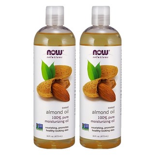 NOW Foods 純甜杏仁保濕油/基底油, 473ml, 2瓶