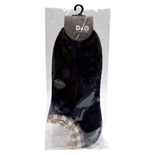 D&G BEAUTY襪口格紋氣墊女踝襪