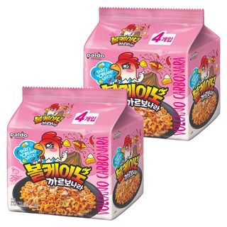 paldo 八道 火山奶油辣拌麵 130g, 8包