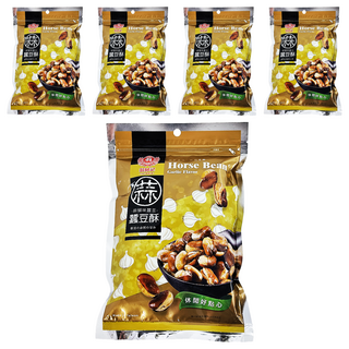 翁財記 蒜頭味蠶豆, 300g, 5包