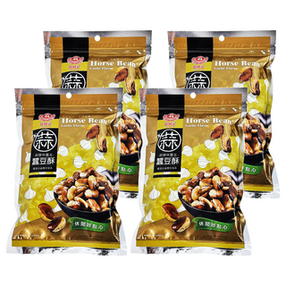 翁財記 蒜頭味蠶豆, 300g, 4包