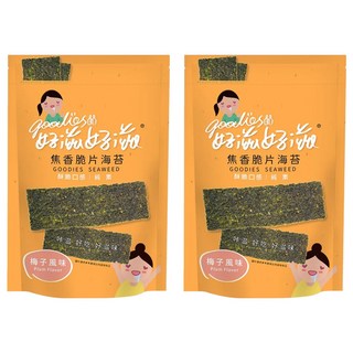 goodies 好滋好滋 焦香脆片海苔 梅子風味, 45g, 2包