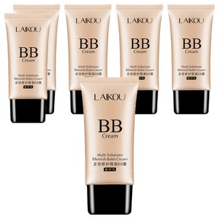 LAIKOU萊蔻 多效修護隔離BB霜 50g 輕薄透氣 持久保濕, 02象牙色, 6條