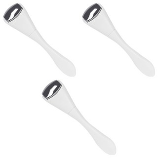 不鏽鋼臉部按摩滾輪, 白色, 3個