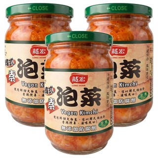 龍宏 韓式泡菜, 380g, 3罐