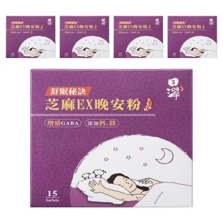 Tsuie 日濢 芝麻EX晚安粉 15入, 37.5g, 5盒