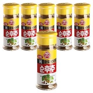 OTTOGI 不倒翁 黑胡椒粉, 45g, 6瓶