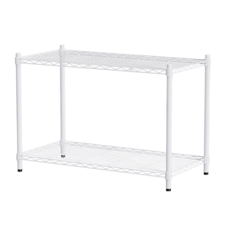 dayneeds 日需百備 輕型烤漆架 鐵力士架/收納層架/鞋架/展示架/層架/鐵架, 白色, 2層