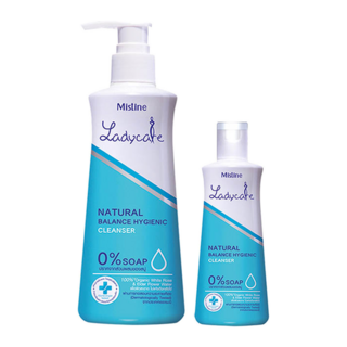 MISTINE 私密處保養清潔乳, 接骨木花萃取+白玫瑰純露組合, 無皂成分, 敏感肌膚適用, 溫和滋養, 200ml+50ml, 1組