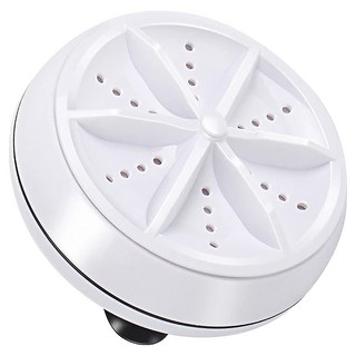 多功能超聲波渦輪氣泡旋轉輕便旅行智能USB迷你洗衣器 9 x 4.5cm 350g, 白色, 1個