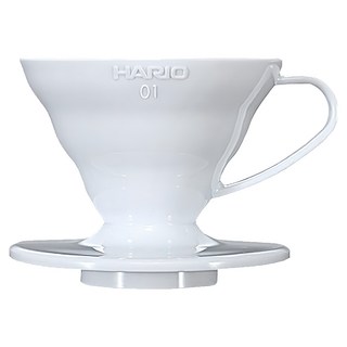 HARIO 好璃奧 V60白色01樹脂濾杯INT, 單品, 1個, 1~2杯