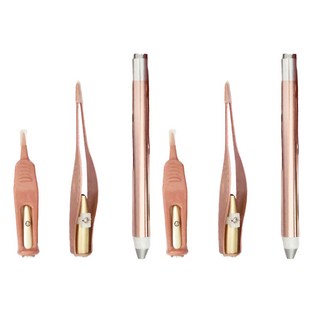 多用途發光耳勺三件套 不銹鋼+ABS, 2組