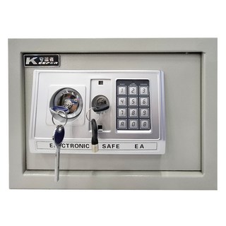 KEEPER SAFE BOX 守護者保險箱 雙鑰匙款 密碼保險箱, 灰色