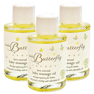 little Butterfly LONDON 永恆呵護寶寶按摩油, 10ml, 3瓶