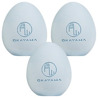 OKAYAMA 岡山 硅藻土吸溼防潮 冰箱/鞋櫃多功能除臭蛋, 100g, 3個