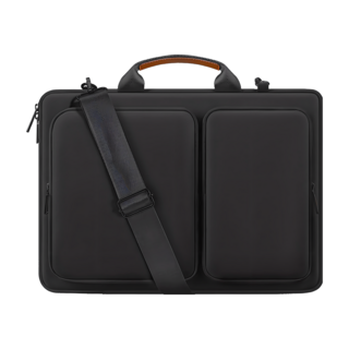 OMG 商務多格分區單肩手提電腦包 15.6吋, 黑色, 1個