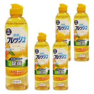 第一石鹼 中性濃縮柑橘精油洗碗精 清洗蔬果、餐具 日本原裝進口, 250ml, 5瓶