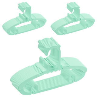 agazzang 4段可調節長度孩童衣架, 薄荷綠, 30個