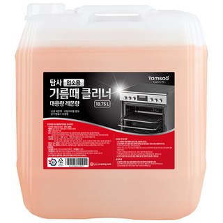 탐사 업소용 기름때 대용량 클리너 레몬향, 1개, 18.75L