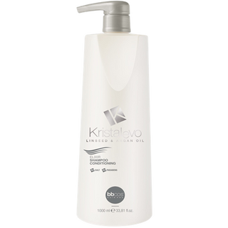 bbcos 必可市 Kristalevo 摩洛哥果油亞麻籽油雙效洗髮精, 1L, 1瓶