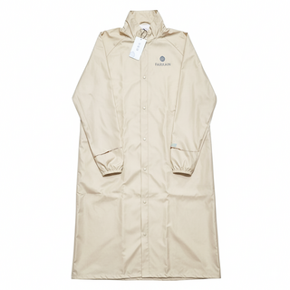 Fairrain 三度空間立體背包型連身式雨衣 - 輕量 可拆式雨帽, 奶茶杏, 2XL