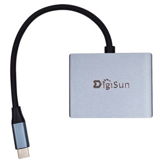 DigiSun 得揚 USB Type-C to HDMI + USB3.0 + Type-C Charging 多功能擴充器 顏色隨機, UB328, 1個