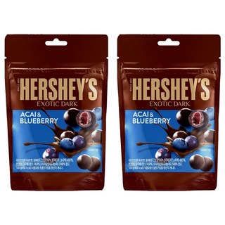 HERSHEY'S 好時 巴西莓藍莓夾餡黑巧克力, 2包, 100g