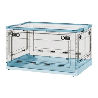 ONE HOUSE 五開門特大折疊收納箱 72L OH-Q250-A2, 淺藍色, 1個