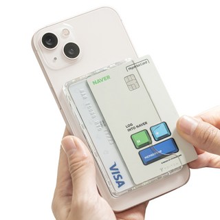 Yoitch Mag Clip S iPhone MagSafe 磁吸卡夾, 1個, 透明