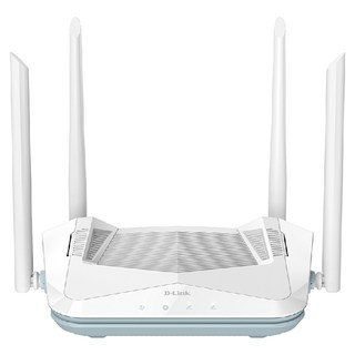 D-Link 友訊科技 R18 AX1800 WIFI6 雙頻無線路由器 - 最新Wi-Fi技術，高速傳輸，多個Gigabit連接埠, 1個