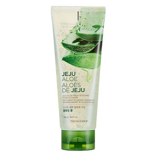 THE FACE SHOP 新鮮濟州蘆薈舒緩潔面泡沫, 150ml, 1條