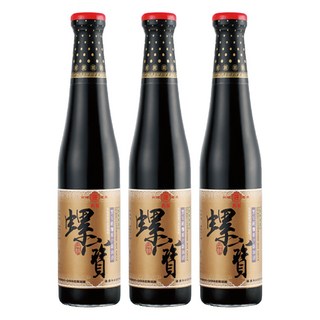 丸莊醬油 黑豆螺寶蔭油清, 420ml, 3瓶