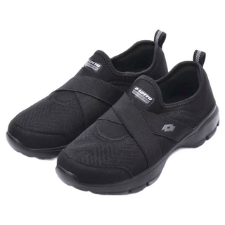 LOTTO 樂得 樂活健走鞋, 黑色, 22.5cm