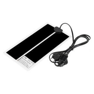 Petpetzone 佩佩龍 控溫加溫片 可控溫 加熱墊 保溫 控溫器 爬蟲加溫 兩棲加溫墊, Black, 1個