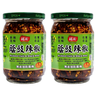 龍宏 蔭豉辣椒, 380g, 2罐