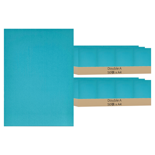 Double A 天藍 BlueNavy 影印紙 80g, A4, 100張