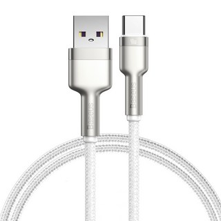 Baseus 倍思 金屬卡福樂系列 數據線 USB to Type-C 40W快充, 1m, 黑色, 1條