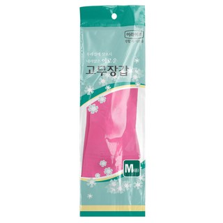 롯데이라이프 고무장갑, 핑크색, 1개, 중(M)