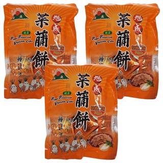 旭成 胡椒菜脯餅, 250g, 鹹香味, 香脆好吃, 3袋