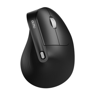 엑토 충전식 저소음 블루투스 무선 버티컬 광마우스, BTM-12, 블랙