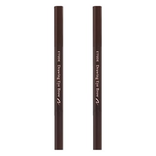 ETUDE 素描高手造型眉筆 0.25g, 03 棕色 Brown, 2支