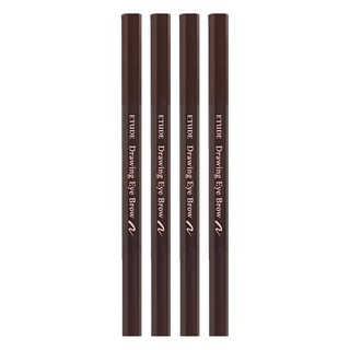 ETUDE 素描高手造型眉筆 0.25g, 03 棕色 Brown, 4支