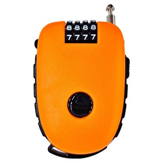 BOSVISION 博士威 4字輪伸縮式鋼索密碼鎖，90公分鋼索，多功能設計，台灣製造, 1個