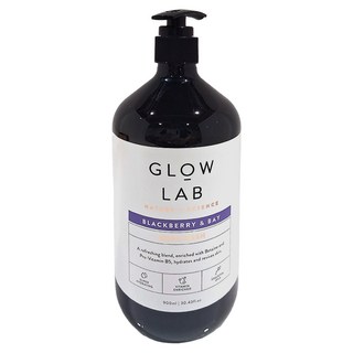 GLOW LAB 黑莓月桂葉沐浴露，富含維生素E，純素友好，900ml, 1件