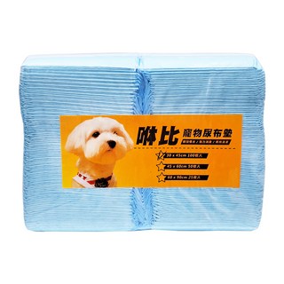 咻比 寵物尿布墊 使用簡便 保持環境整潔 高效吸收液體 快速去除異味, S號, 100片, 1包