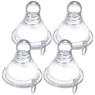 Simba 小獅王辛巴 超柔防脹氣標準圓孔奶嘴 SS, 初生學習, 4個