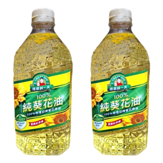 得意的一天 100%純葵花油, 2L, 2瓶