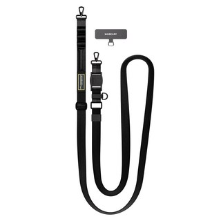 MAGEASY 25mm Fidlock UTILITY STRAP 機能快扣掛繩 長度105cm-160cm, 黑色, 1組